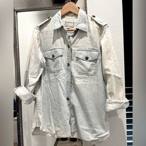 CURRENT/ELLIOTT THE PERFECT SHIRT COLOR:LIGHT BLUE SIZE:3